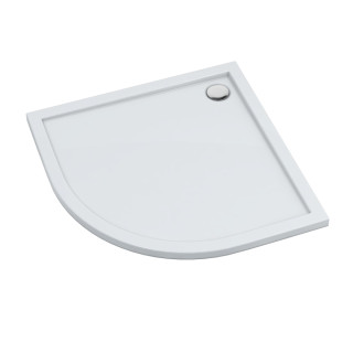 Schedline Brodzik akrylowy Sharper 100x100x4,5 cm R55, półokrągły, Gwarancja 7 lat